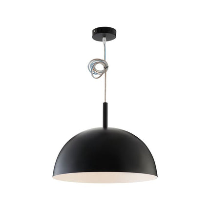 Verve Design 60W Black Metal Dome Pendant Light