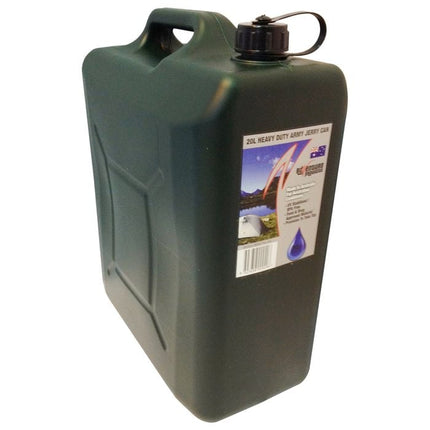 AdVenture Products 20L Army Green Heavy Duty Jerry Can With Bung