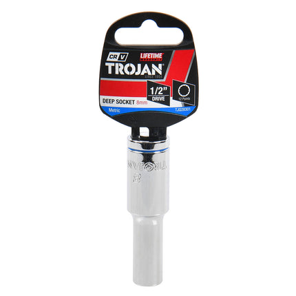 Trojan 8mm Deep Socket 1/2" Drive