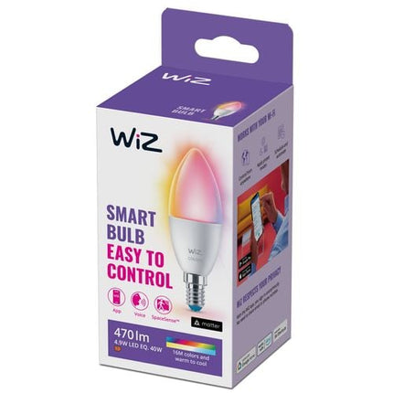 WIZ P45 E14 LED 470Lm Colour 4.9W Smart Candle