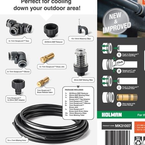 Holman 7m Misting Kit With SwapLock Fittings