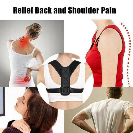 Posture Clavicle Support Corrector Back Straight Shoulders Brace Strap Correct