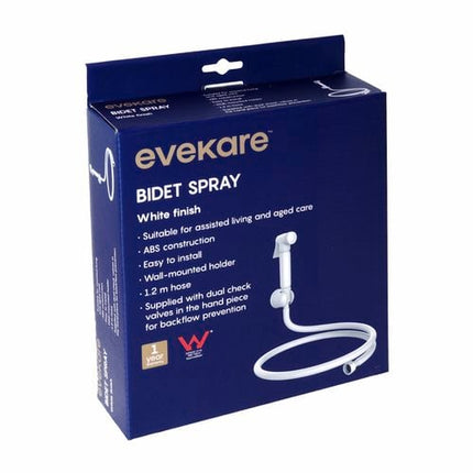 Evekare 1.2m White Bidet Spray