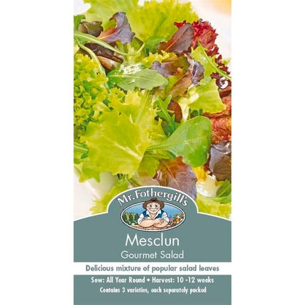 Mr Fothergills Mesclun Gourmet Salad Mix Vegetable Seeds