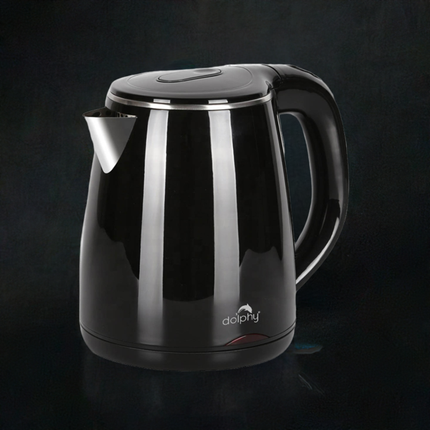 Dolphy Quick Boiling Automatic Cordless Electric Kettle 1.2L - Black