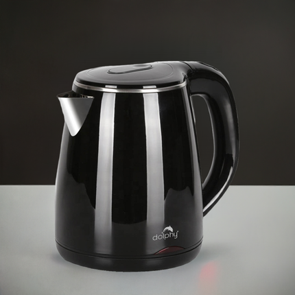 Dolphy Quick Boiling Automatic Cordless Electric Kettle 1.2L - Black