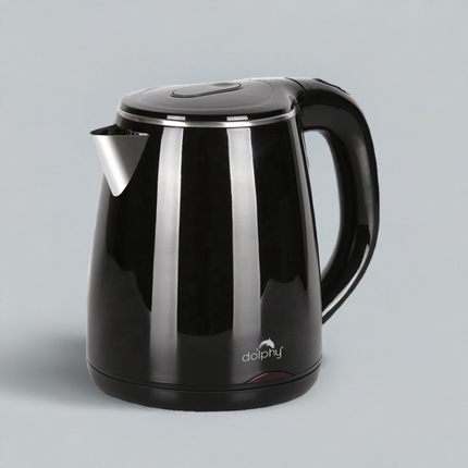 Dolphy Quick Boiling Automatic Cordless Electric Kettle 1.2L - Black