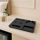 Dolphy Melamine Kettle Tray – Hotel Hospitality Beverage Tray with Kettle Base Slot, Water-Resistant & Heat-Resistant Design for Guest Rooms