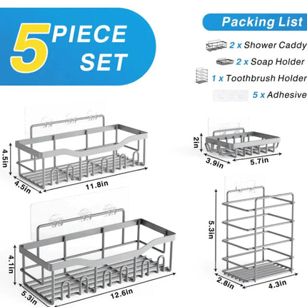 Bathroom Wall-mounted Storage Rack