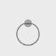 Dolphy Round Hand Towel Ring – Brushed Stainless Steel Wall Mounted Bathroom & Kitchen Towel Holder, Durable & Stylish Design