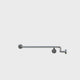 Dolphy Corner Wall Flush Mount Shower Grab Rail LH 750x750mm – Stainless Steel Bathroom Safety Bar – Silver
