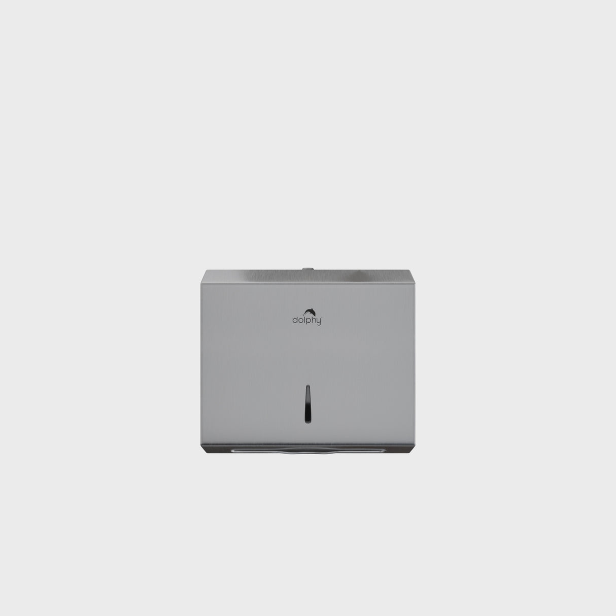 Dolphy Slimline Stainless Steel Paper Towel Dispenser – Wall Mounted 304 Steel, Lockable & Rust-Resistant – Silver Finish