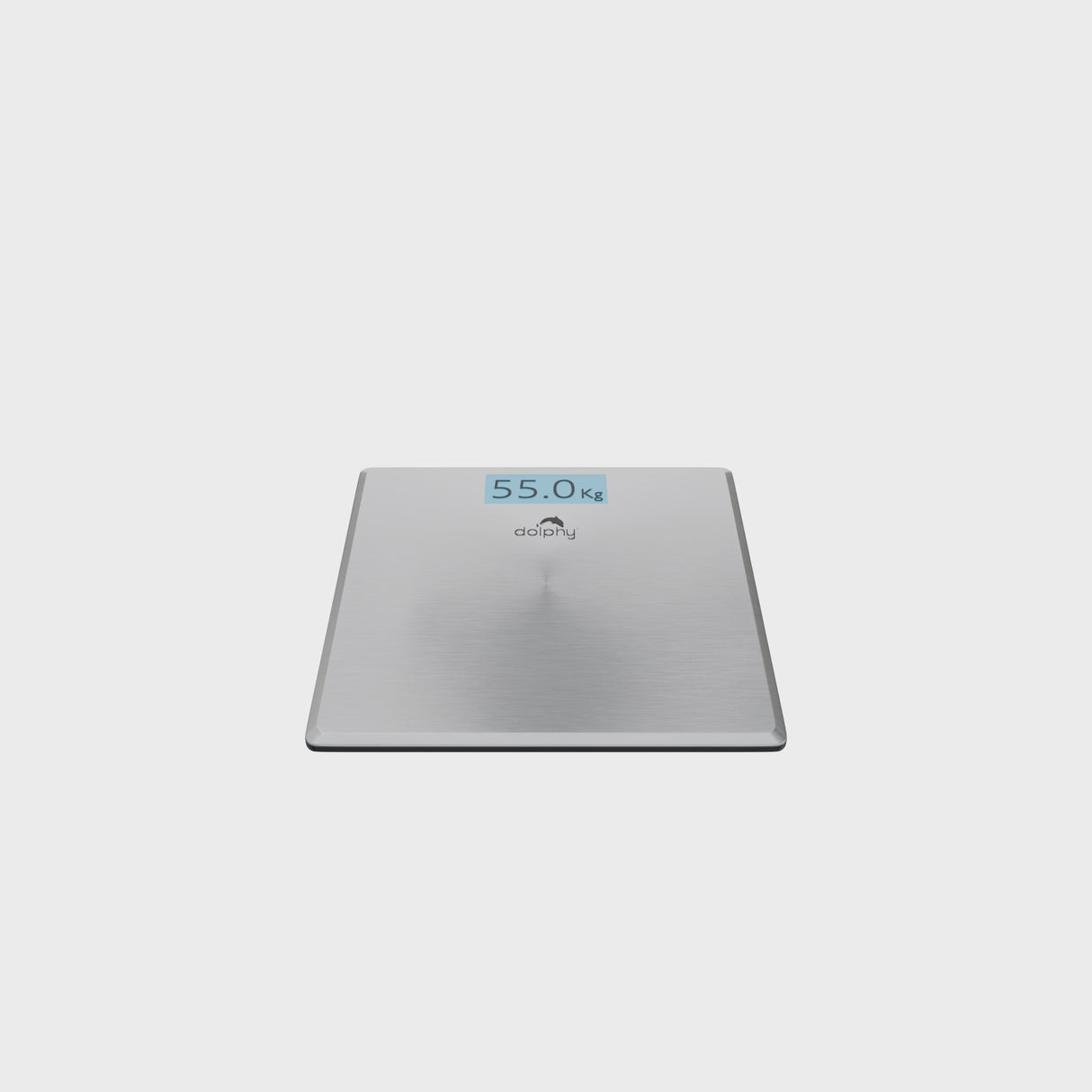 Dolphy Digital Weight Scale – 180kg Capacity, LED Display, Slim ABS & Stainless Steel Bathroom Scale with Tempered Glass, Silver Finish