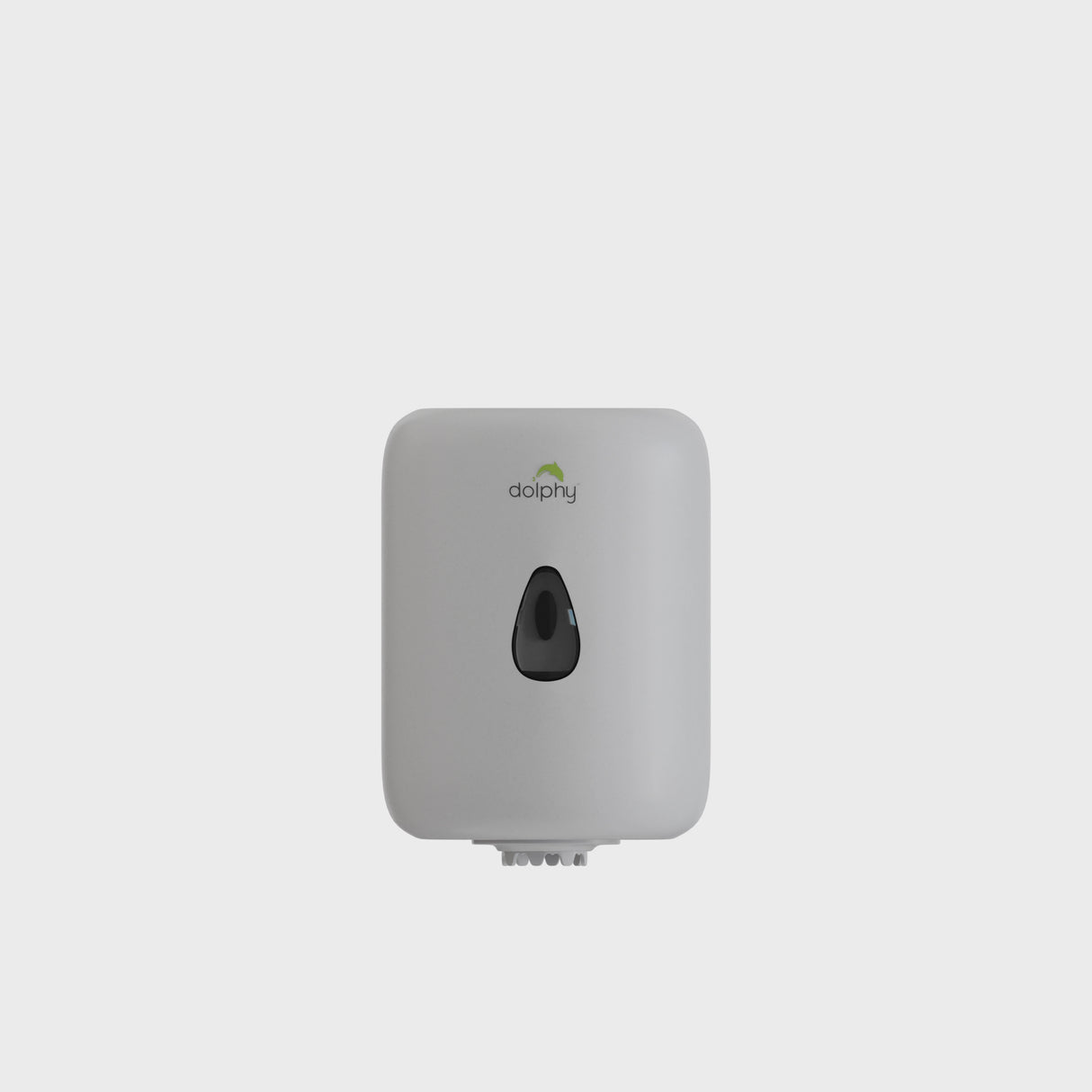 Dolphy Center Pull Toilet Paper Dispenser – White, Wall Mount, Auto-Cut, Durable ABS, Hygienic One-Hand Operation