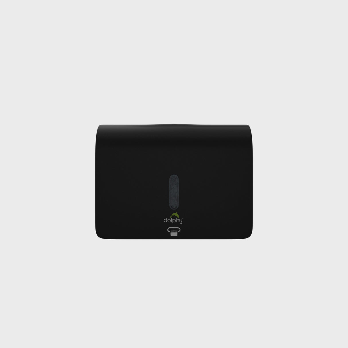 Dolphy Plaza Ultraslim Paper Towel Dispenser – Wall Mounted ABS Unit in Black – Lockable, Space-Saving Design for M-Fold & Z-Fold Towels