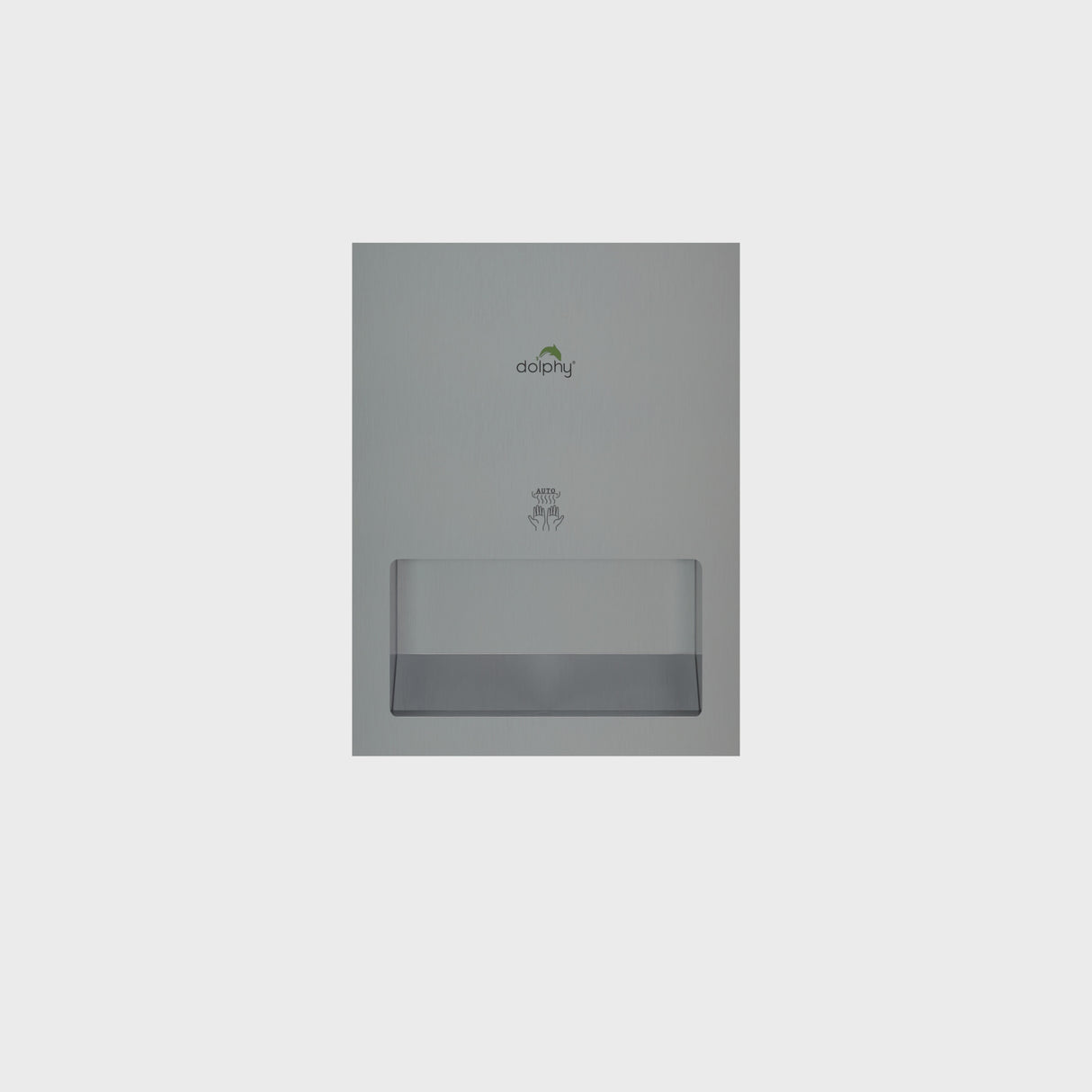 Dolphy Hot or Cold Recessed Stainless Steel Hand Dryer – Silver | Automatic, Energy-Efficient, Touchless Wall-Mount Dryer for Commercial Bathrooms