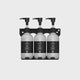 Dolphy 500ml Manual Soap Dispenser (Pack of 3) – White ABS & Steel Wall Mount, Refillable Liquid Dispensers for Bathroom, Kitchen & Commercial Use