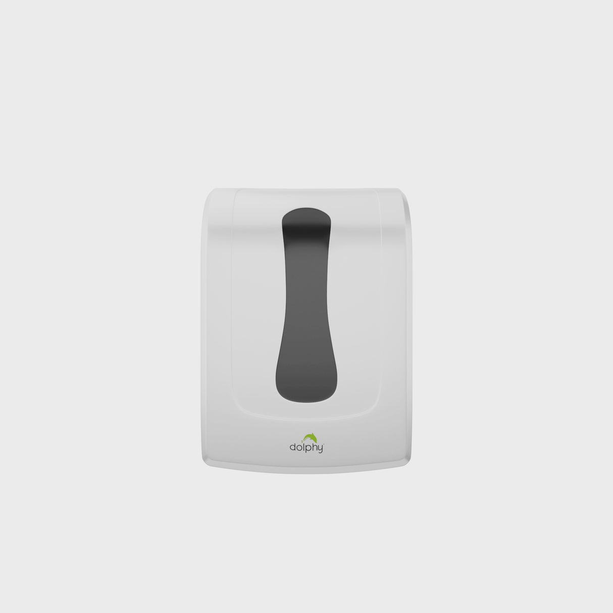 Dolphy Slimline ABS Paper Towel Dispenser – White, Wall Mounted with Key Lock, High Capacity for M-Fold & Z-Fold Towels, Ideal for Bathrooms & Commercial Use