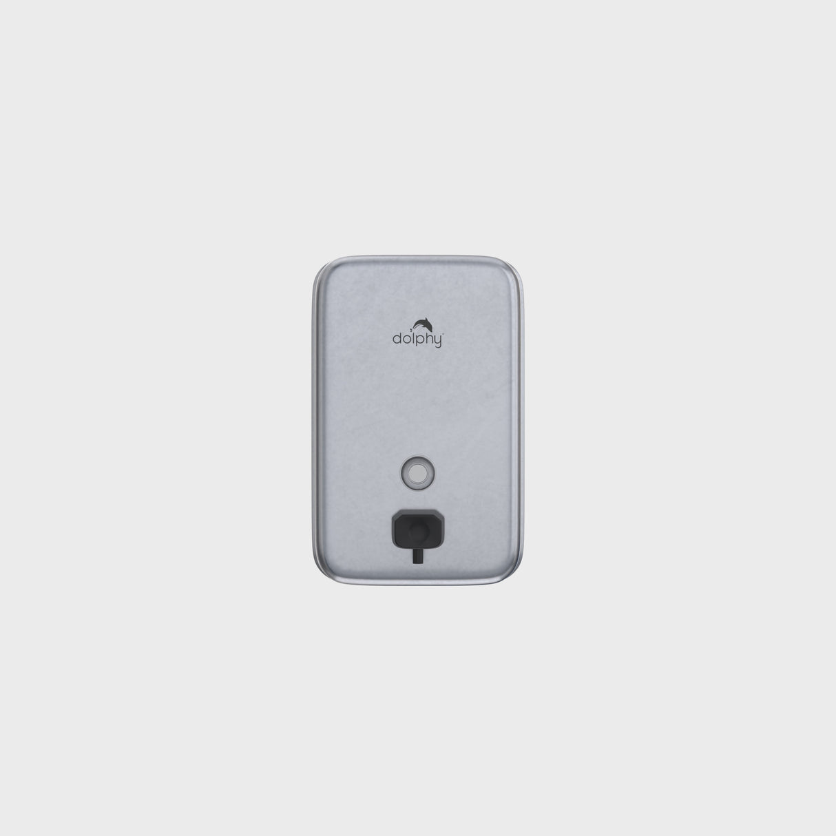 Dolphy Manual Rectangle Stainless Steel Soap Dispenser 1100ml – Silver, Wall Mounted