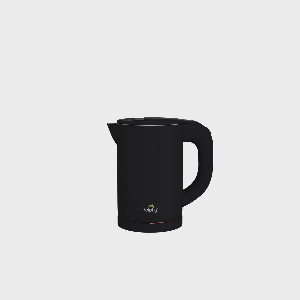 Dolphy 800ml Electric Kettle – Matte Black, Quick Boil, Auto Shut-Off, Stainless Steel, Compact Hot Water Boiler for Tea & Coffee