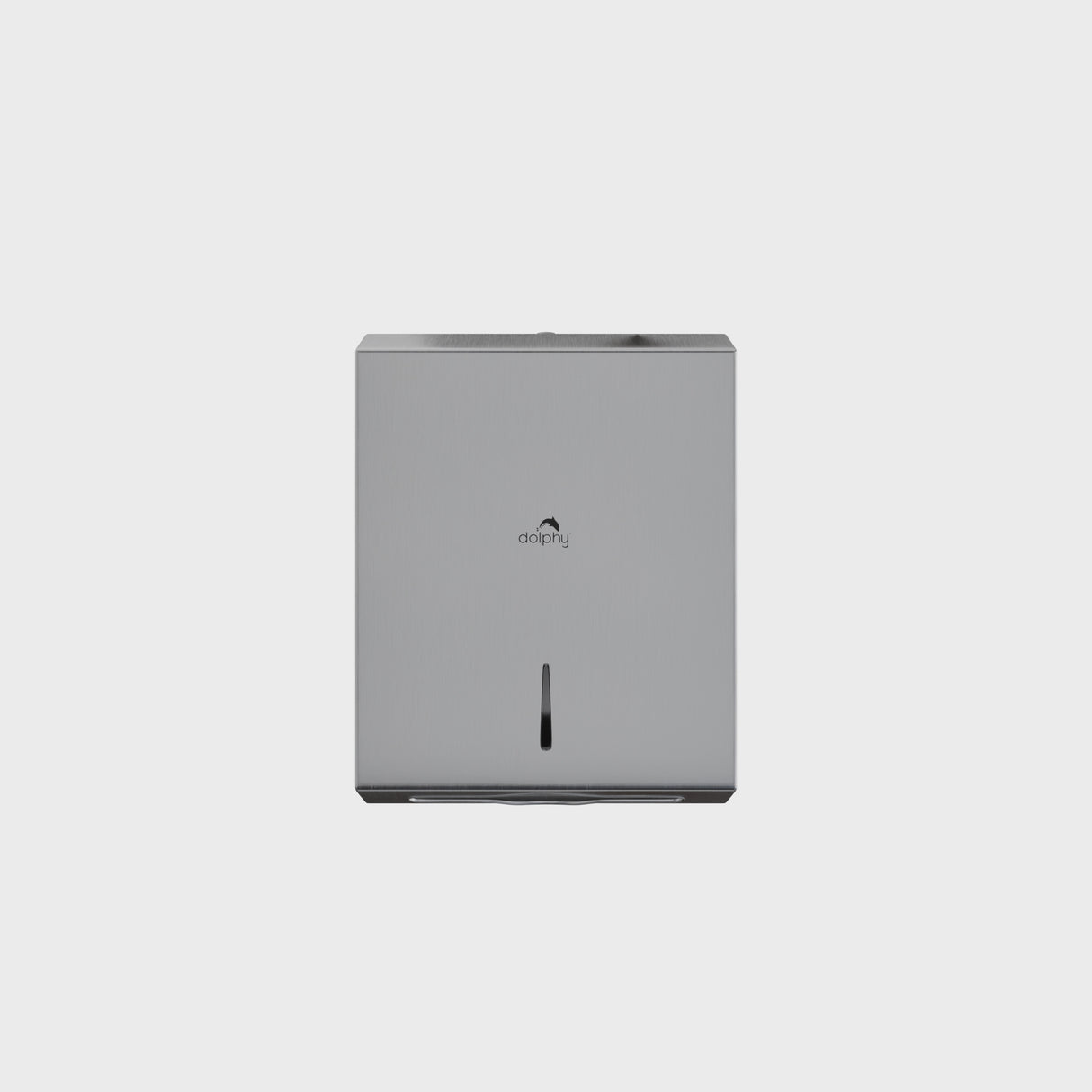 Dolphy Secure Lock Slimline Paper Towel Dispenser – White Stainless Steel, Wall Mounted, M/Z Fold Compatible, Lockable Design