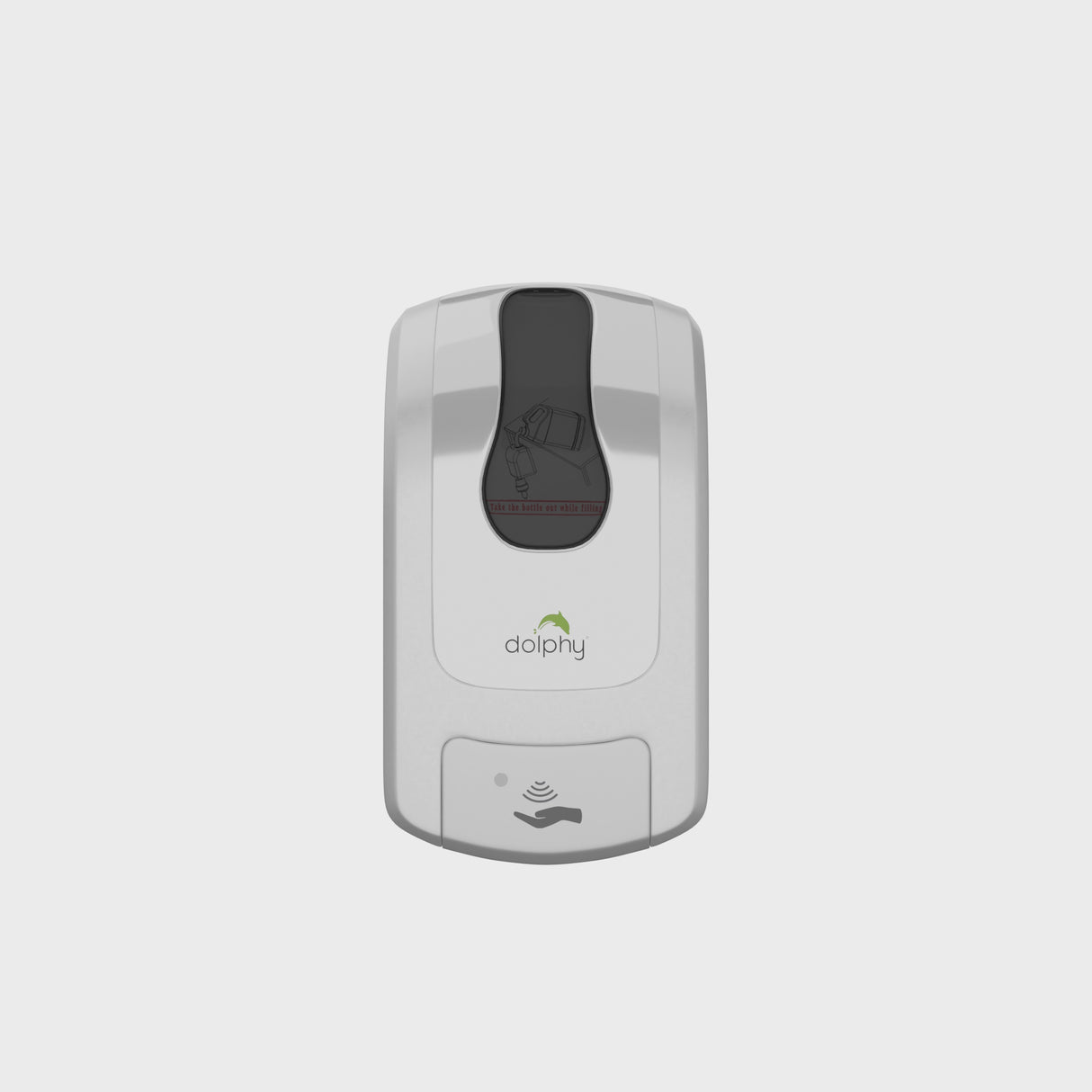 Dolphy 1000ml Touchless Automatic Soap & Sanitiser Dispenser – White ABS, Wall Mount, Infrared Sensor, Refillable for Liquid Soap & Gel