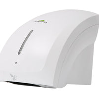 White touchless hand dryer, 1800W, wall mounted.