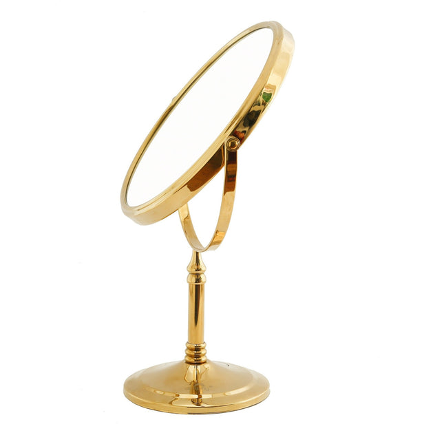 5X Magnifying Mirror Tabletop - Golden