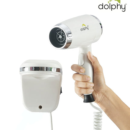 Wall Mount Hair Dryer 1600W - Hot and Cold