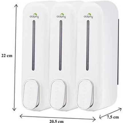 Soap Dispenser 300ML Set of 3 - White