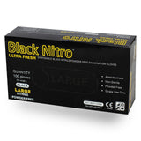 Dolphy Non-Latex black disposable gloves.